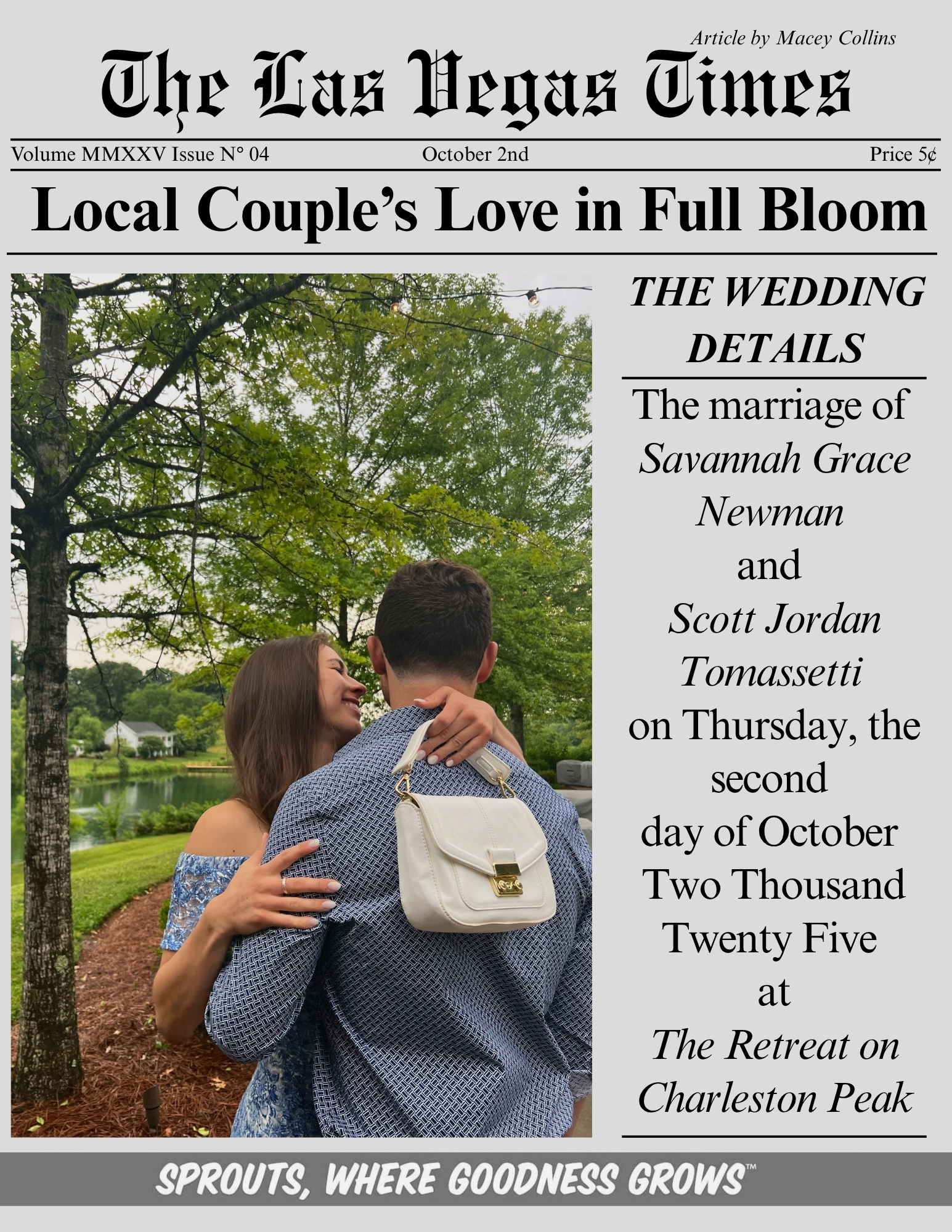 LOVE IN FULL BLOOM: LV TIMES NEWSPAPER TEMPLATE