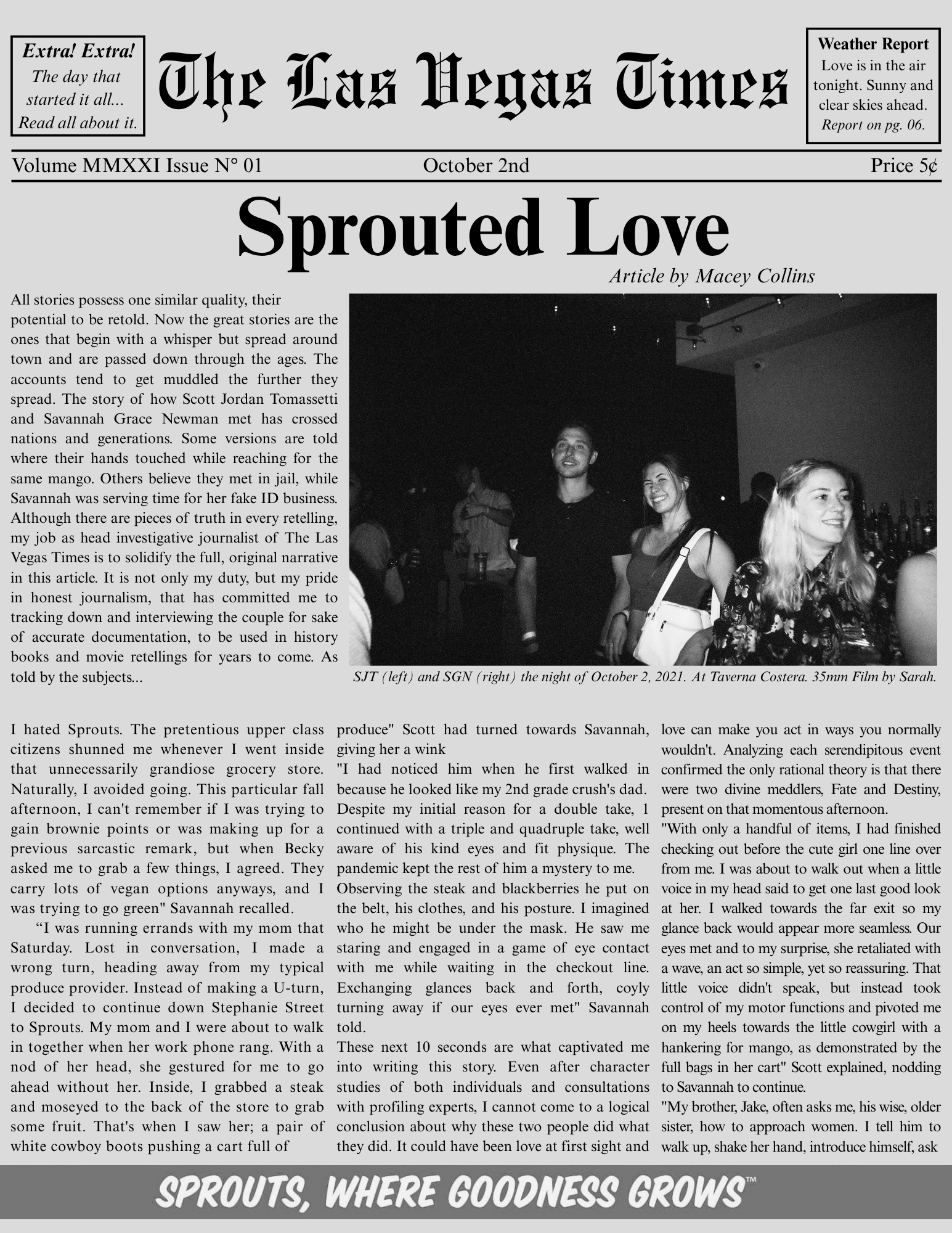 Editable LV Times Magazine Article
